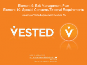 Module 15: Exit Plan/Special Concerns