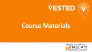 Course Materials