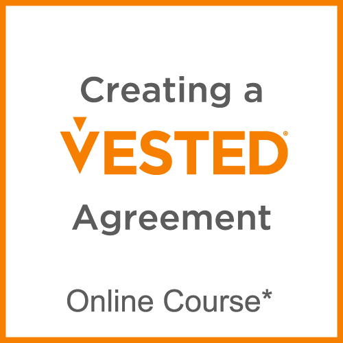 Creating a vested agreement. Online Course.