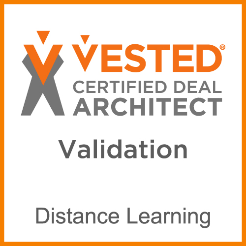 Vested certified deal architect validation. Distance learning.